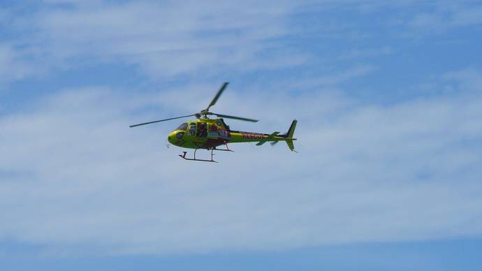 Ребёнка доставили в больницу Тюмени вертолётом санавиации